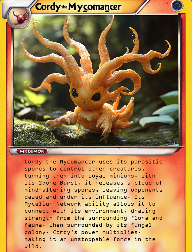 When it’s time to dominate, Cordy the Mycomancer uses its spores to control the battlefield, turning foes into allies and drawing strength from the very earth beneath its feet.